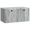 vidaXL Sein&auml;lle asennettava TV-kaappi 59,5 x 31 x 30 cm Harmaa Sonoma