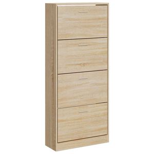 vidaXL Kenk&auml;kaappi Sonoma-tammi 63x24x147 cm tekninen puu