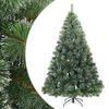 vidaXL Tekojoulupuu Saranallisilla Oksilla Lumen Pintamaalattu Vihre&auml;