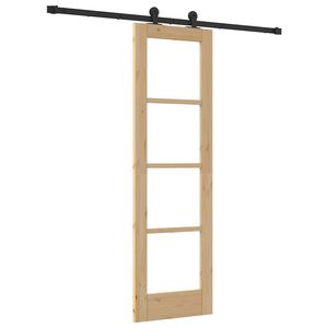 vidaXL Liukuovi ORKDAL 61 x 198,5 cm T&auml;ysi m&auml;nty ja lasi