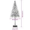 vidaXL Joulukuusi 150 LED-valoilla Valkoinen 120 cm PE ja Teräs