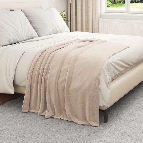 vidaXL Heittop&auml;&auml;llys 6 pcs Beige 130 x 150 cm Fleese
