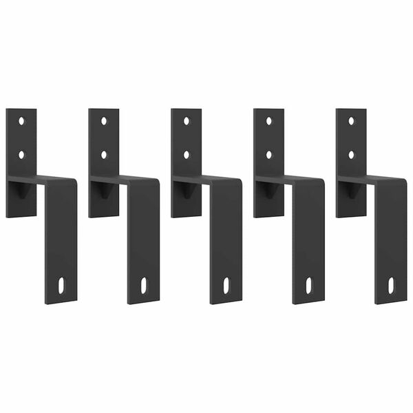 vidaXL Liukuoven asennussarja ter&auml;s 213,5 cm musta