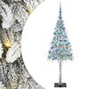vidaXL Joulukuusi 300 LED-valoilla Valkoinen 180 cm PE ja Ter&auml;s