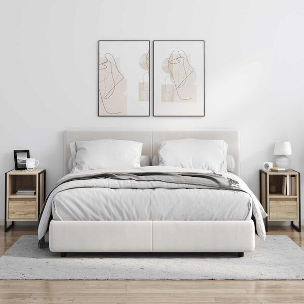 vidaXL Y&ouml;p&ouml;yt&auml; laatikon kanssa Sonoma 39,5 x 30 x 50 cm Tekninen puu