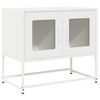 vidaXL TV Kaappi Valkoinen 68x39x60,5 cm Kylm&auml;valssattu ter&auml;s