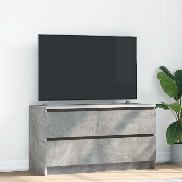 vidaXL TV-taso betoninharmaa 100x35x54 cm tekninen puu