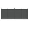 vidaXL Huvimaja verhoilla antrasiitti 6x3 m teräs