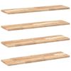 vidaXL Kelluvat hyllyt 4 kpl 100x20x2 cm k&auml;sittelem&auml;t&ouml;n massiivipuu akaasia