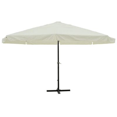 vidaXL Aurinkovarjo alumiini Valkoinen 500 cm