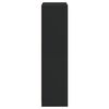 vidaXL Kaappi ovilla musta 68x37x142 cm tekninen puu