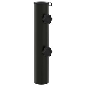 vidaXL Aurinkovarjon Jalustaputki 0.6 kg Musta Rauta for 40-50 mm Pole