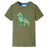Lasten T-paita khaki 128