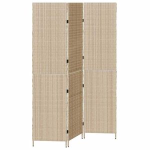 vidaXL Huonejakaja Beige 147 x 180 cm polyrottinki