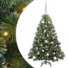 vidaXL Tekojoulukuusi 150 LED-valoilla Vihre&auml; 120 cm PE ja PVC