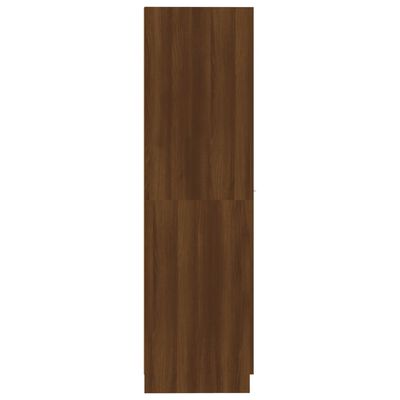 vidaXL Apteekkarinkaappi ruskea tammi 30x42,5x150 cm tekninen puu