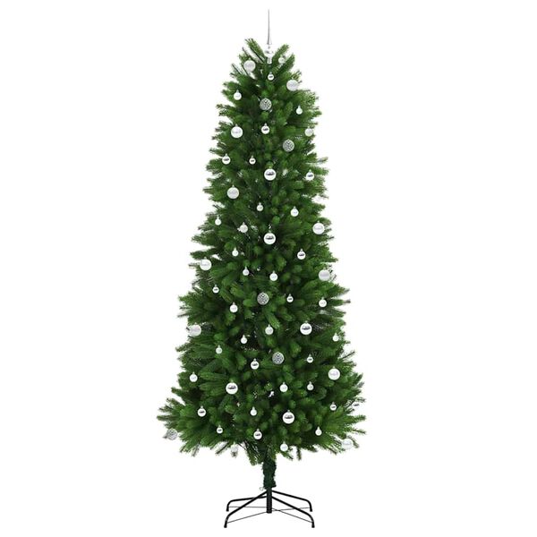 vidaXL Joulukuusi 300 LED-valoilla jalustalla Vihre&auml; 240 cm PE