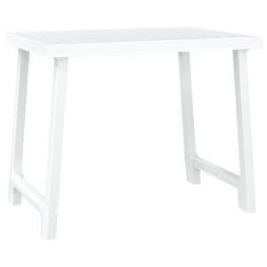 vidaXL Retkip&ouml;yt&auml; valkoinen 79x56x64 cm PP puutyyli