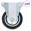 vidaXL Rullapy&ouml;r&auml;t kiinte&auml;t 24 kpl 75 mm