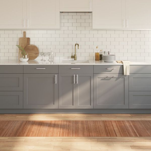 vidaXL Matto suorakaide luonnollinen 60x500 cm bambu