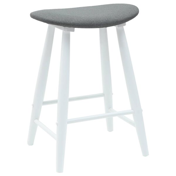 vidaXL Ruokatuolit 2 pcs Valkoinen 46 x 37 x 63 cm Kest&auml;v&auml; Kumipuinen