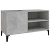 vidaXL LP-levyjen s&auml;ilytyskaappi betoninharmaa 84,5x38x48 cm puu
