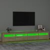 vidaXL TV-taso LED-valoilla Sonoma-tammi 240x35x40 cm