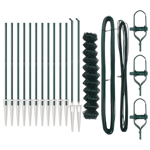 vidaXL Aitalatu Vihre&auml; 1 x 25 m (60 x 60 mm verkko) Ter&auml;s