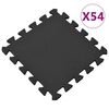 vidaXL Lattiamatot 54 kpl 4,86 ㎡ EVA-vaahto musta