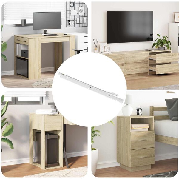 vidaXL Laatikkosanka 49 pcs Valkoinen Ter&auml;s