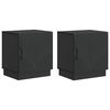 vidaXL Y&ouml;p&ouml;yt&auml; 2 pcs Musta 43 x 34,5 x 47 cm Tekninen puu