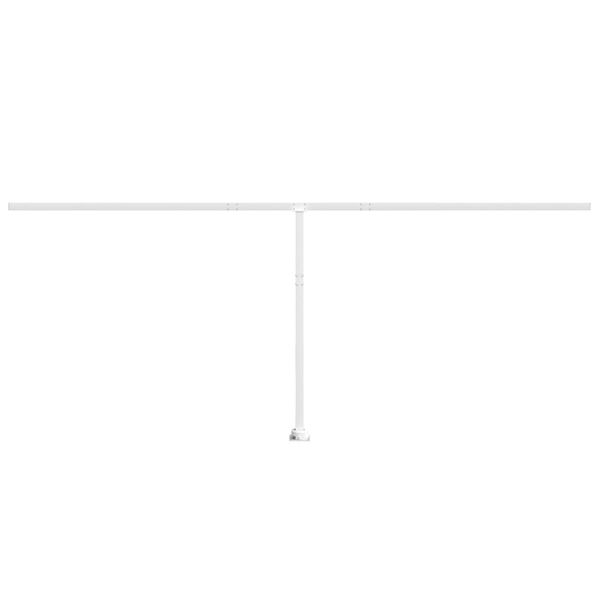 vidaXL Markiisin tolppasarja valkoinen 600x245 cm rauta
