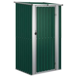 vidaXL Puutarhavaja vihre&auml; 118,5x97x209,5 cm galvanoitu ter&auml;s