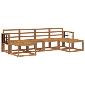 vidaXL Ulkosohvakokoelma 6 pcs Luonnollinen Tekninen puu