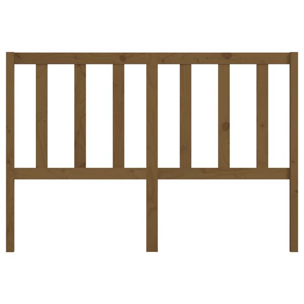 vidaXL Sängynpääty hunajanruskea 156x4x100 cm täysi mänty