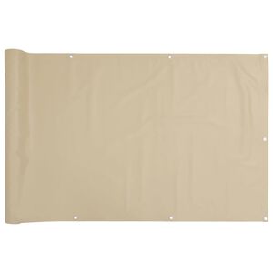 vidaXL Parvekkeen suoja beige 75x300 cm Oxford kangas