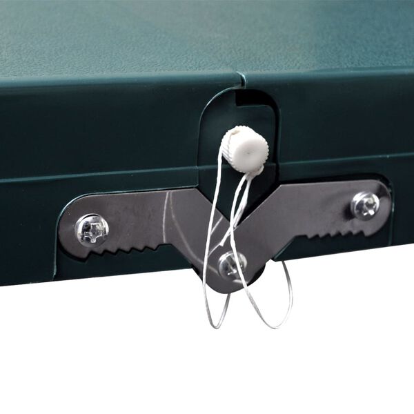 vidaXL Leirip&ouml;yt&auml;sarja nelj&auml;ll&auml; jakkaralla alumiini vaaleanvihre&auml;