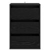 vidaXL Laatikkokaappi Musta tammi. 41 x 40 x 58 cm Tekninen puu