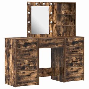 vidaXL Meikkip&ouml;yt&auml; 3 kpl Ruskea 40 x 41 x 135 cm Tekninen puu