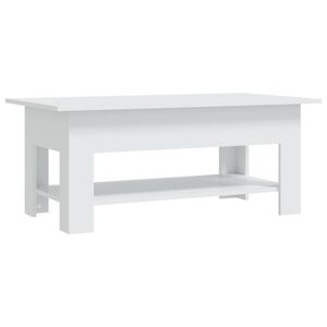 vidaXL Sohvap&ouml;yt&auml; valkoinen 102x55x42 cm lastulevy