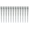 vidaXL Maapiikit 12 kpl hopea 10x10x91 cm galvanoitu teräs
