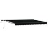 vidaXL Manuaalinen markiisin runko LED-valoilla 4 &times; 3,5 m