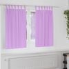vidaXL Piment&auml;v&auml; verho renkailla 2 pcs Violetti 140 x 140 cm