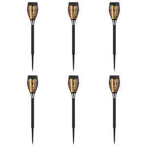 vidaXL 6 kpl L&auml;mpim&auml;n Valkoinen 47,5 cm ABS