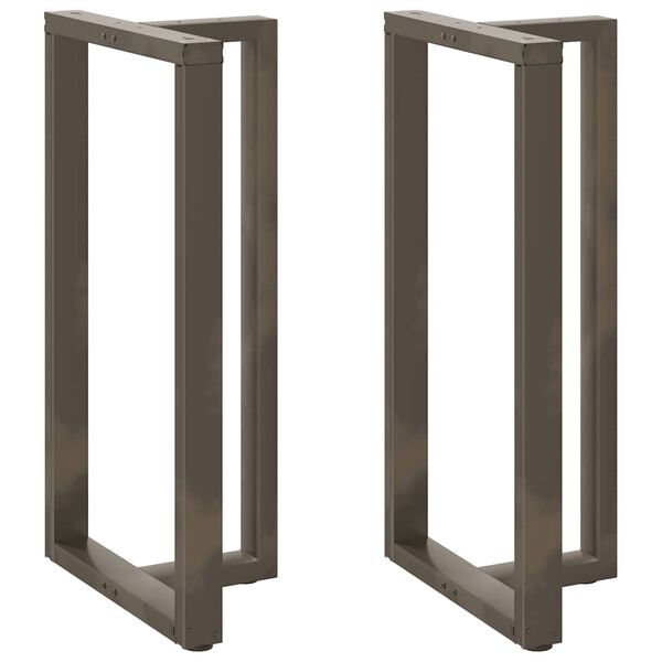 vidaXL Baarip&ouml;yd&auml;n jalat T-muotoiset 2 kpl musta 60x35x(110-111) cm ter&auml;s