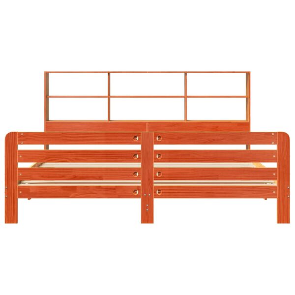 vidaXL S&auml;ngynrunko ilman patjaa vahanruskea 180x200 cm t&auml;ysi m&auml;nty