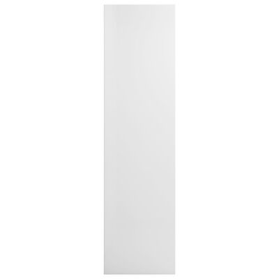 vidaXL Kirjakaappi korkeakiilto valkoinen 36x30x114 cm lastulevy