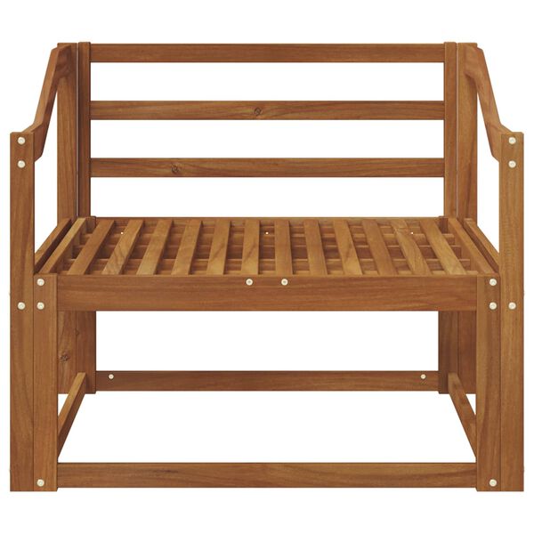 vidaXL Ulkotilan keskisohva Tihe&auml; akasiapuu Luonnollinen