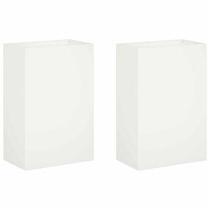 vidaXL Puutarha ruukku 2 kpl valkoinen 50 x 30 x 75 cm