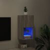 vidaXL TV-kaappi LED-valoilla harmaa Sonoma 30,5x30x60 cm